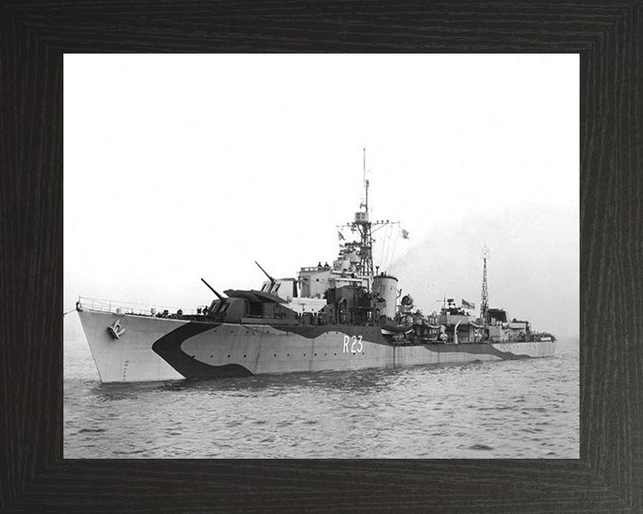 HMS Teazer R23 (F23) Royal Navy T class destroyer Photo Print or Framed Print - Hampshire Prints