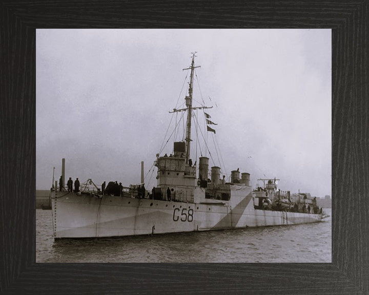 HMS Rockingham G58 Royal Navy destroyer Photo Print or Framed Print - Hampshire Prints