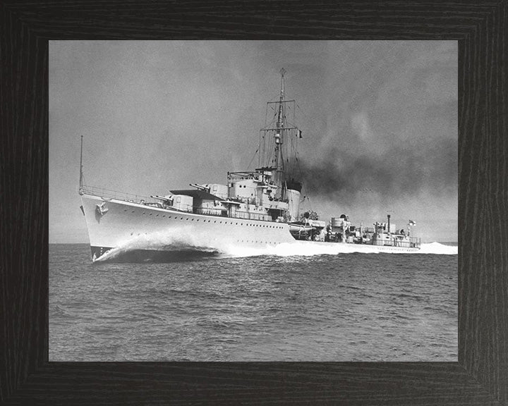 HMS Kelly F01 Royal Navy K class destroyer Photo Print or Framed Print - Hampshire Prints