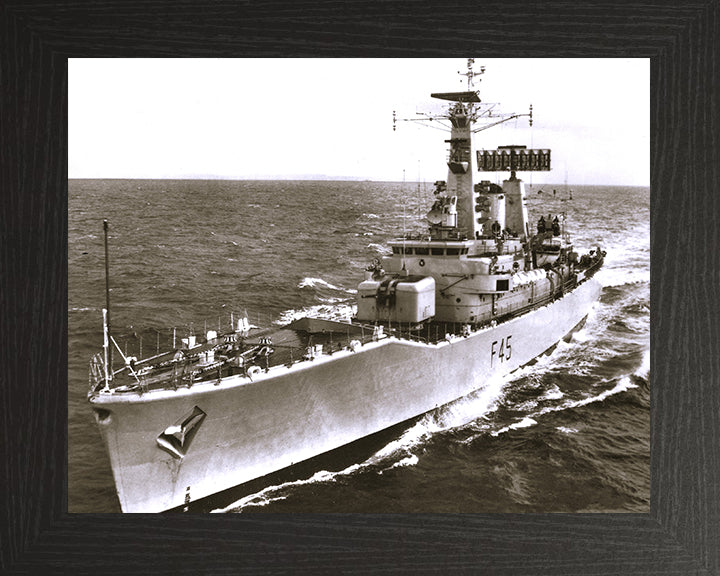 HMS Minerva F45 Royal Navy Leander class Frigate Photo Print or Framed Print - Hampshire Prints