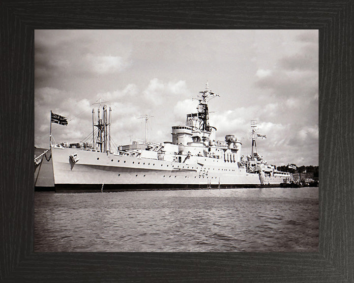 HMS Sheffield C24 Royal Navy Town class light cruiser Photo Print or Framed Print - Hampshire Prints