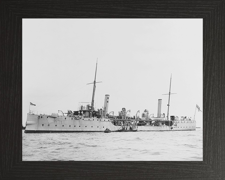 HMS Harrier (1894) Royal Navy Dryas class gunship Photo Print or Framed Print - Hampshire Prints