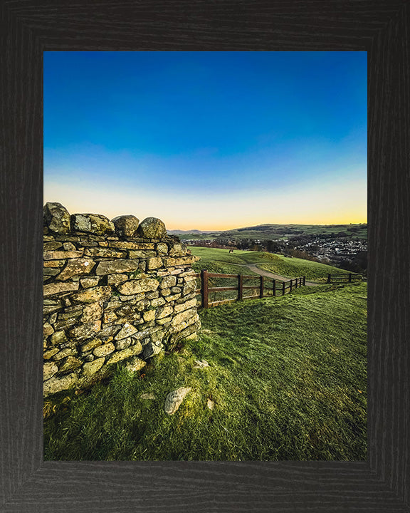 Sunset over Kendal in the Lake District Cumbria Photo Print - Canvas - Framed Photo Print - Hampshire Prints