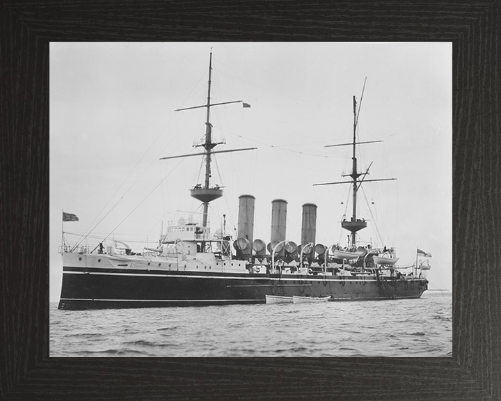 HMS Hyacinth (1898) Royal Navy Highflyer class cruiser Photo Print or Framed Print - Hampshire Prints