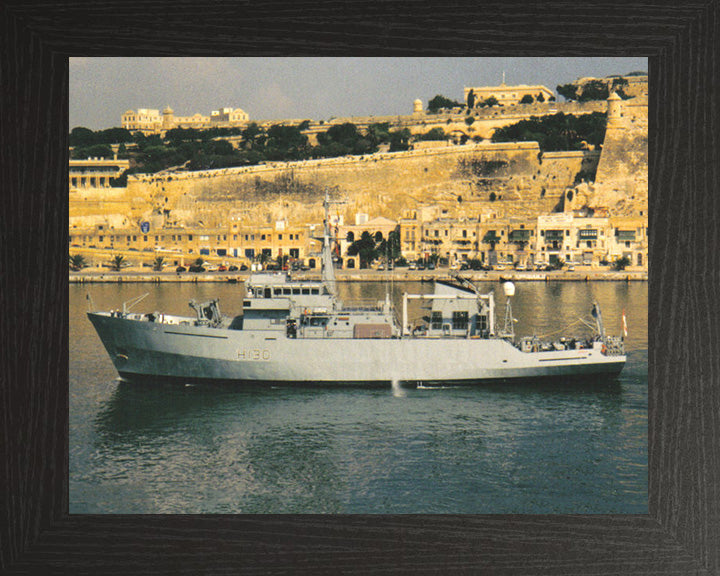 HMS Roebuck H130 Royal Navy coastal survey vessel Photo Print or Framed Print - Hampshire Prints