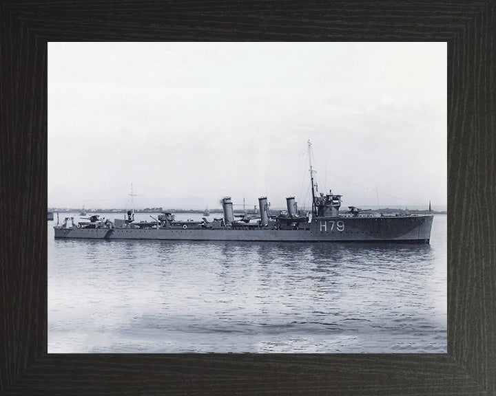 HMS Sceptre H79 Royal Navy R Class destroyer Photo Print or Framed Print - Hampshire Prints