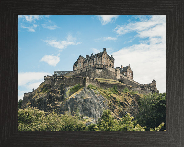 Edinburgh Castle Scotland from below Photo Print - Canvas - Framed Photo Print - Hampshire Prints