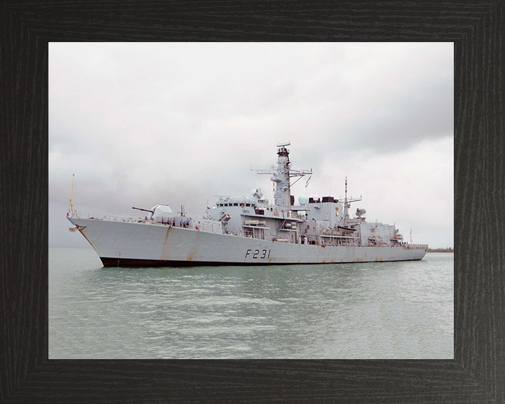 HMS Argyll F231 Royal Navy type 23 Frigate Photo Print or Framed Print - Hampshire Prints