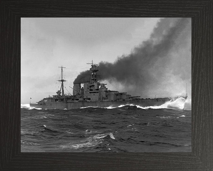 HMS Hood (51) Royal Navy Admiral class battlecruiser Photo Print or Framed Print - Hampshire Prints