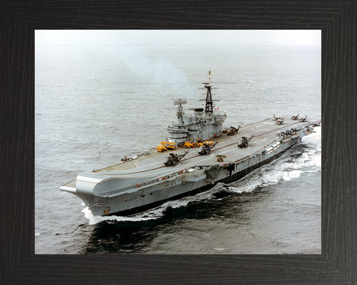 HMS Hermes R12 | Photo Print | Framed Print | Centaur Class | Aircraft Carrier | Royal Navy