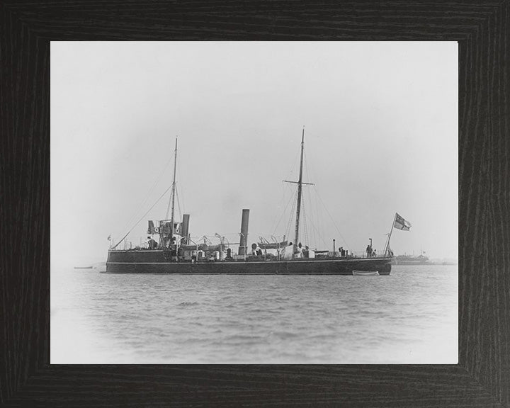 HMS Karrakatta (1889) Royal Navy Sharpshooter class torpedo gunboat Photo Print or Framed Print - Hampshire Prints