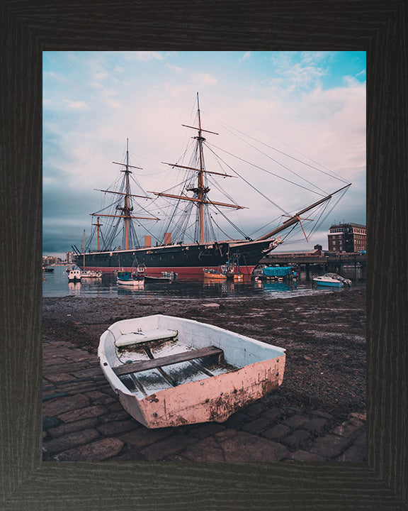 HMS Warrior birthed at Portsmouth Hampshire UK Photo Print - Canvas - Framed Photo Print - Hampshire Prints