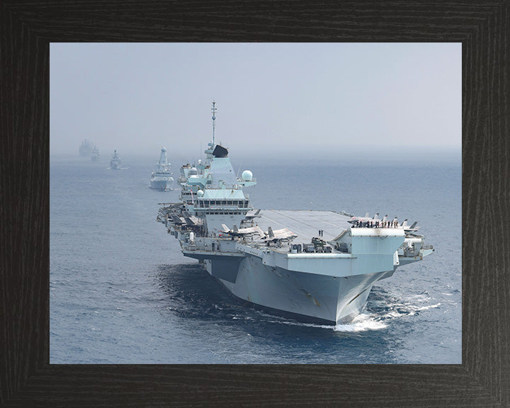 HMS Queen Elizabeth R08 Royal Navy Queen Elizabeth Class Aircraft Carrier Photo Print or Framed Print - Hampshire Prints