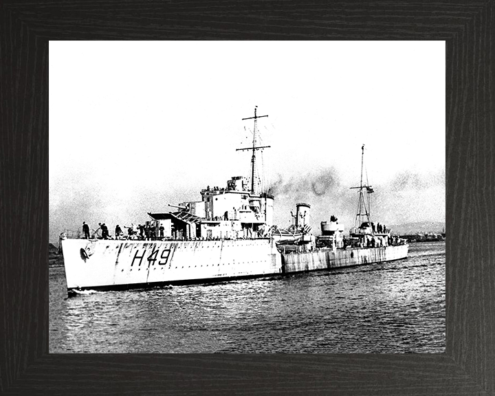 HMS Inconstant H49 Royal Navy I class destroyer Photo Print or Framed Print - Hampshire Prints