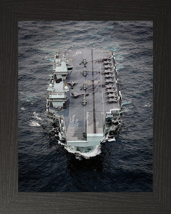 HMS Queen Elizabeth R08 Royal Navy Queen Elizabeth Class Aircraft Carrier Photo Print or Framed Print - Hampshire Prints