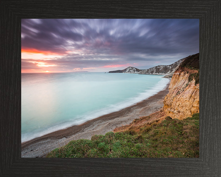 The Jurassic Coast Dorset at sunset Photo Print - Canvas - Framed Photo Print - Hampshire Prints