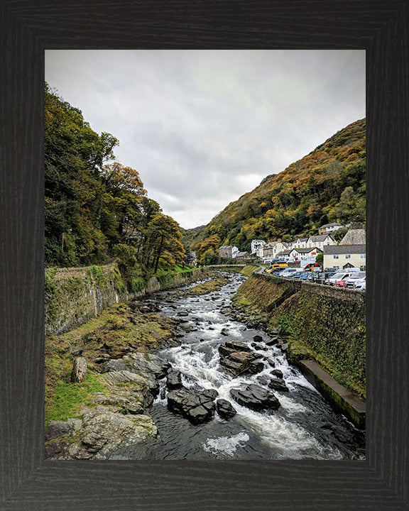 River flowing through Lynmouth Devon Photo Print - Canvas - Framed Photo Print - Hampshire Prints