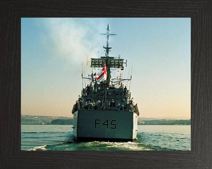 HMS Minerva F45 Royal Navy Leander class Frigate Photo Print or Framed Print - Hampshire Prints