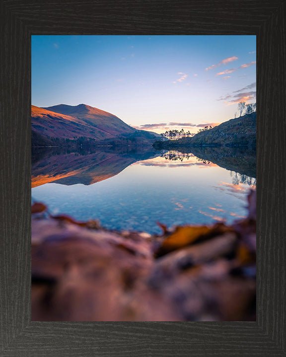 Thirlmere Allerdale the Lake District Cumbria at sunrise Photo Print - Canvas - Framed Photo Print - Hampshire Prints