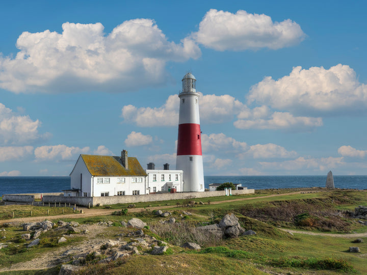 Portland Bill Lighthouse Dorset in summer Photo Print - Canvas - Framed Photo Print - Hampshire Prints