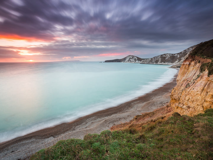 The Jurassic Coast Dorset at sunset Photo Print - Canvas - Framed Photo Print - Hampshire Prints