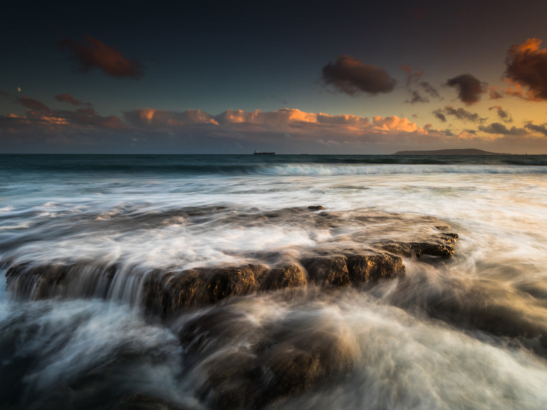 Osmington Bay Dorset at sunset Photo Print - Canvas - Framed Photo Print - Hampshire Prints