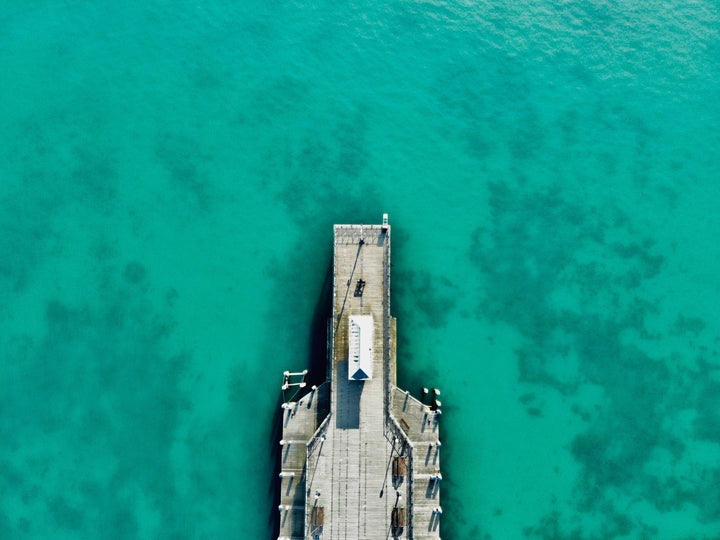 Swanage Pier Dorset from above Photo Print - Canvas - Framed Photo Print - Hampshire Prints