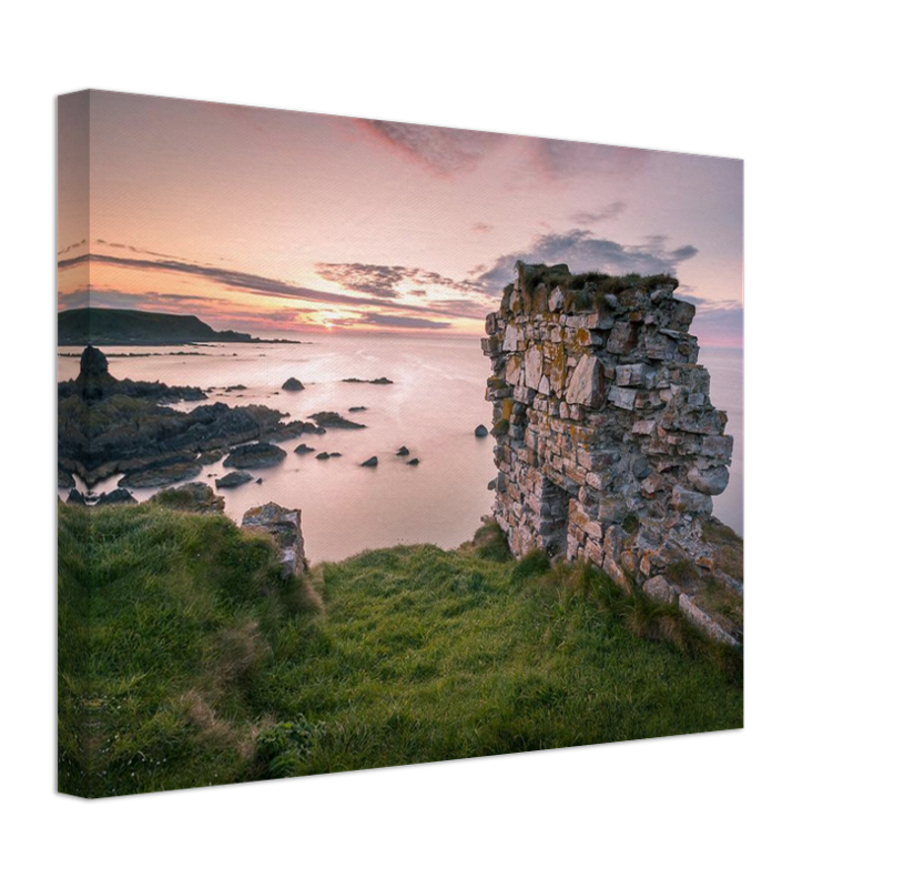 Findlater Castle Aberdeenshire Scotland at sunset Photo Print - Canvas - Framed Photo Print - Hampshire Prints