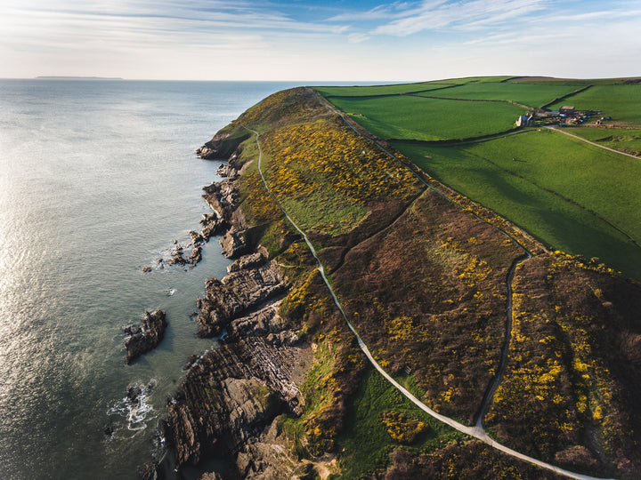 Croyde Bay Devon from above Photo Print - Canvas - Framed Photo Print - Hampshire Prints