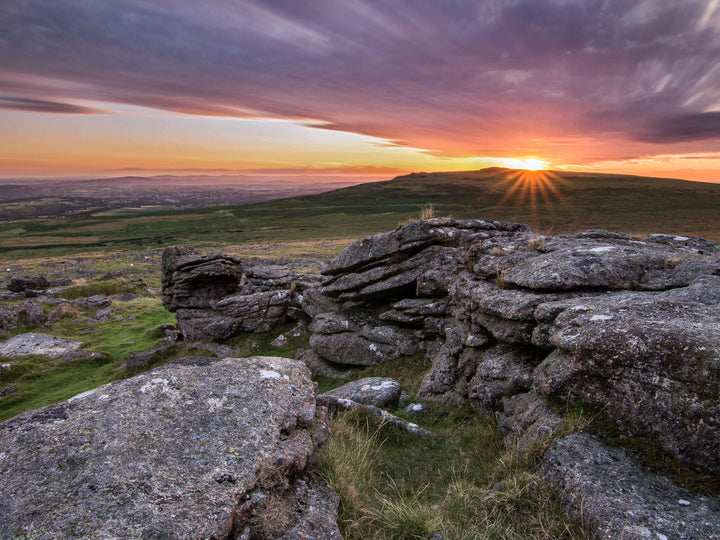 Dartmoor national park Devon at sunset Photo Print - Canvas - Framed Photo Print - Hampshire Prints