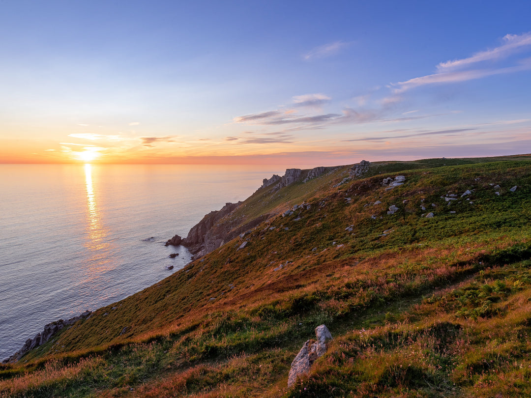 Lundy Island Devon at sunset Photo Print - Canvas - Framed Photo Print - Hampshire Prints