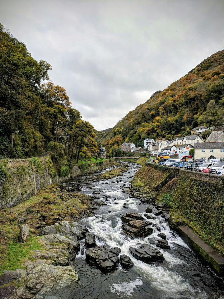 River flowing through Lynmouth Devon Photo Print - Canvas - Framed Photo Print - Hampshire Prints