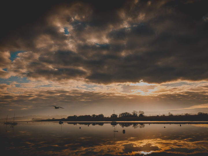 The River Exe Devon at sunset Photo Print - Canvas - Framed Photo Print - Hampshire Prints