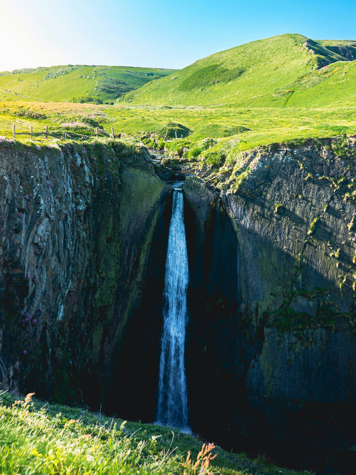 Speke's Mill Mouth Waterfall Bideford Devon Photo Print - Canvas - Framed Photo Print - Hampshire Prints