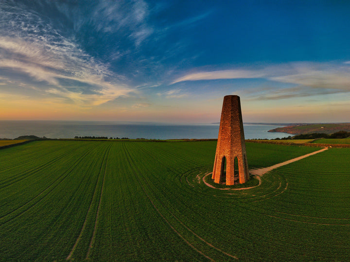 The Daymark Dartmouth Devon at sunset Photo Print - Canvas - Framed Photo Print - Hampshire Prints