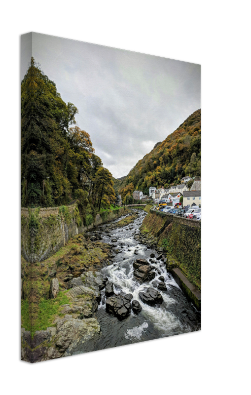 River flowing through Lynmouth Devon Photo Print - Canvas - Framed Photo Print - Hampshire Prints