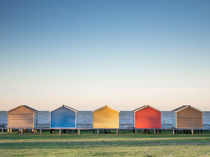 beach huts isle of Sheppey Kent Photo Print - Canvas - Framed Photo Print - Hampshire Prints