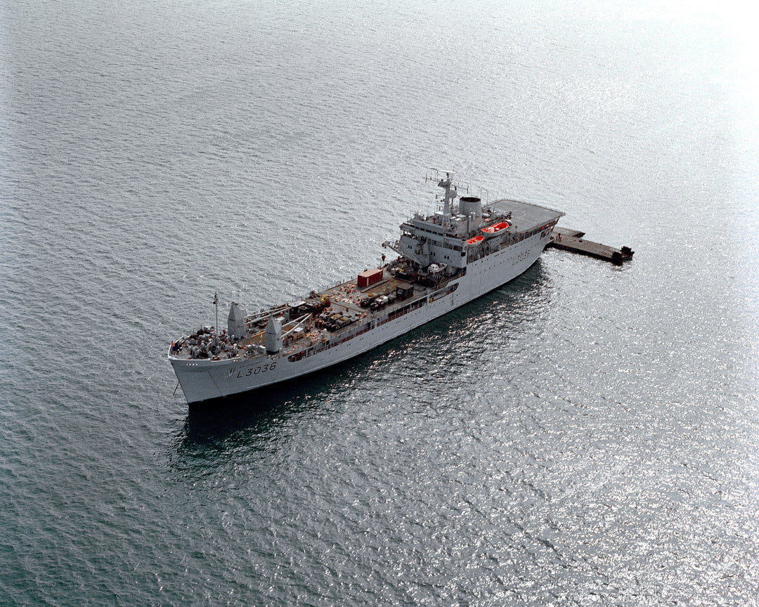 RFA Sir Percivale L3036 Royal Fleet Auxiliary Round Table class ship Photo Print or Framed Print - Hampshire Prints