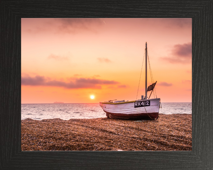 Dungeness Beach in Kent at sunset  Photo Print - Canvas - Framed Photo Print - Hampshire Prints