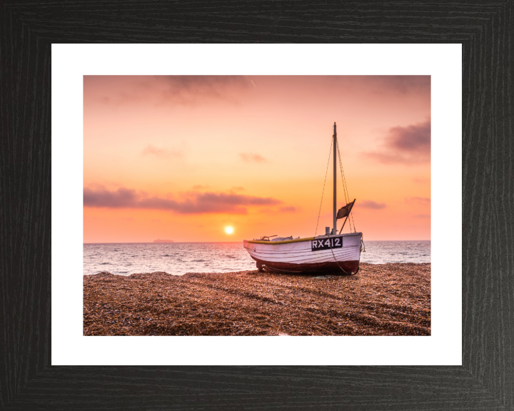 Dungeness Beach in Kent at sunset  Photo Print - Canvas - Framed Photo Print - Hampshire Prints