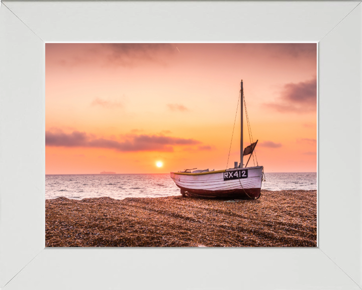 Dungeness Beach in Kent at sunset  Photo Print - Canvas - Framed Photo Print - Hampshire Prints