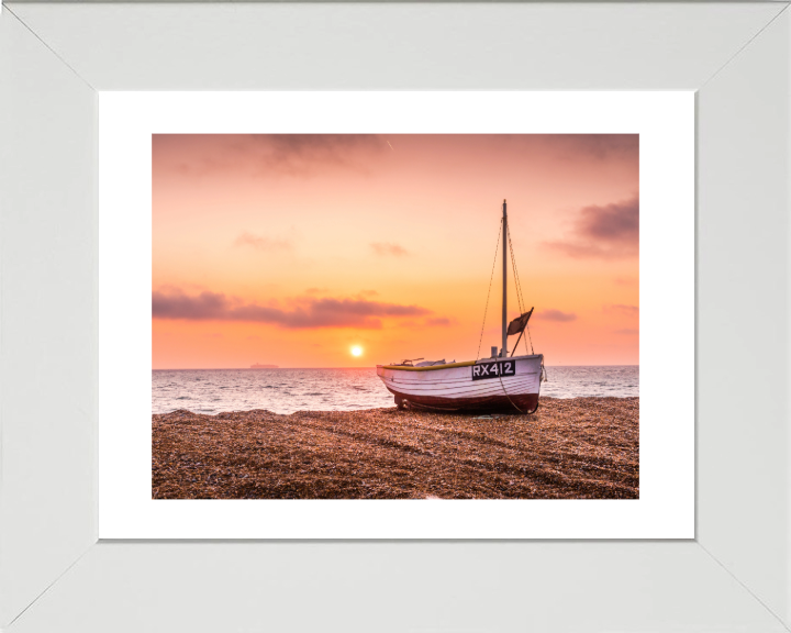 Dungeness Beach in Kent at sunset  Photo Print - Canvas - Framed Photo Print - Hampshire Prints