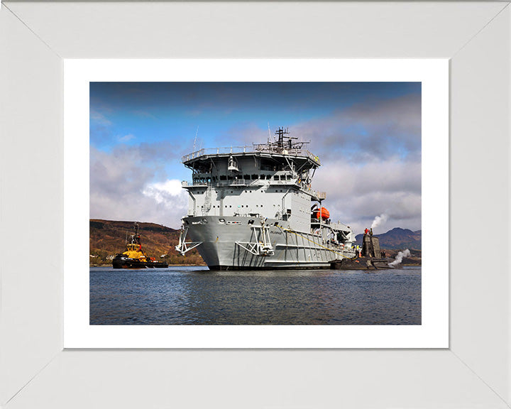 RFA Diligence A132 Royal Fleet Auxiliary forward repair ship Photo Print or Framed Print - Hampshire Prints