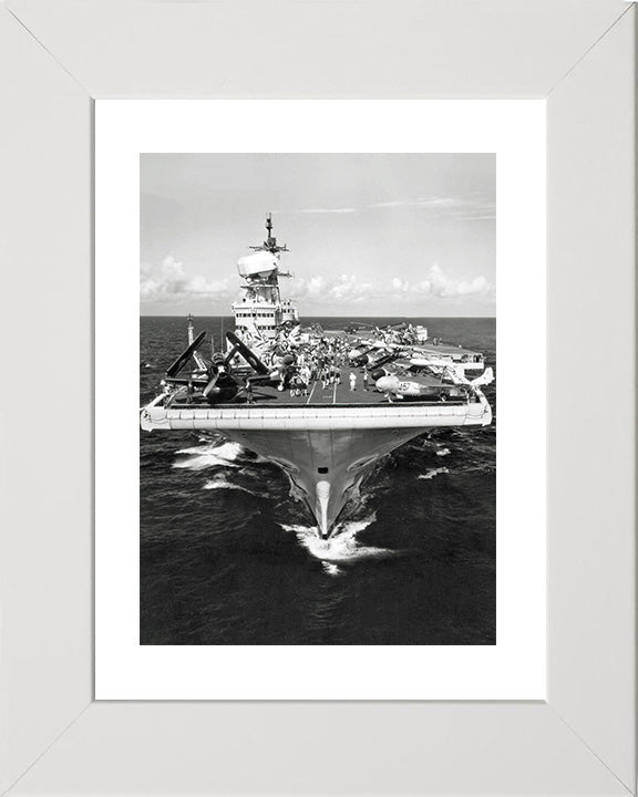 HMS Victorious R38 Royal Navy Illustrious class aircraft carrier Photo Print or Framed Print - Hampshire Prints
