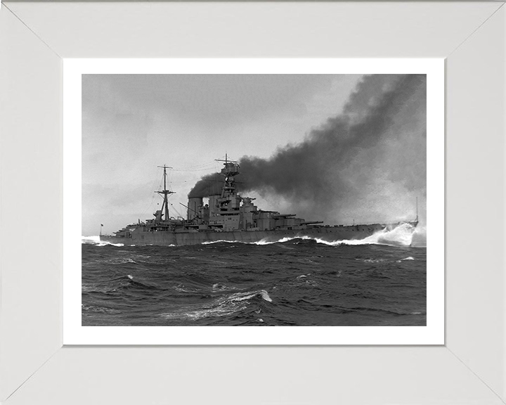 HMS Hood (51) Royal Navy Admiral class battlecruiser Photo Print or Framed Print - Hampshire Prints