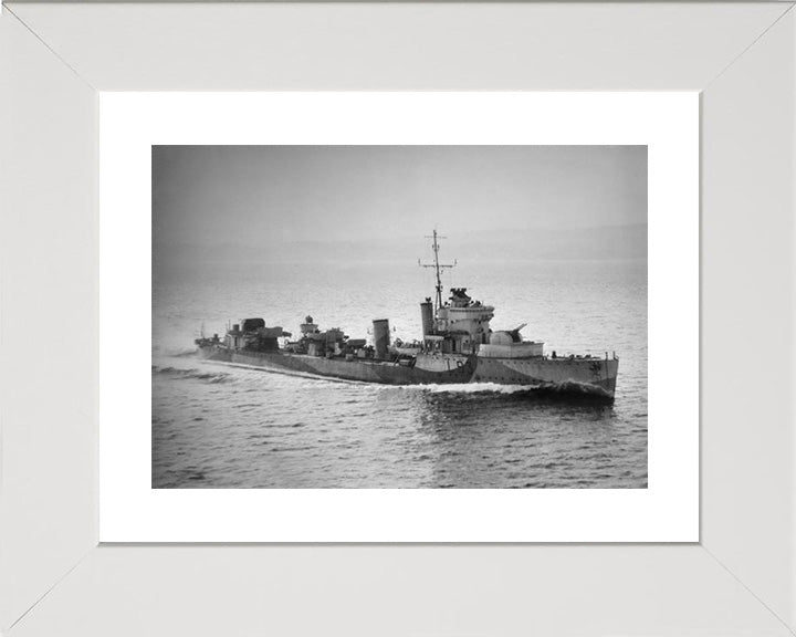 HMS Verdun L93 Royal Navy Admiralty V class destroyer Photo Print or Framed Print - Hampshire Prints