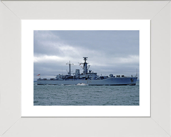 HMS Scylla F71 Royal Navy Leander Class Frigate Photo Print or Framed Print - Hampshire Prints