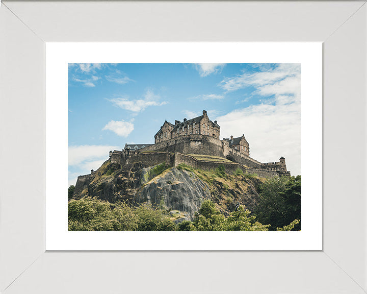 Edinburgh Castle Scotland from below Photo Print - Canvas - Framed Photo Print - Hampshire Prints