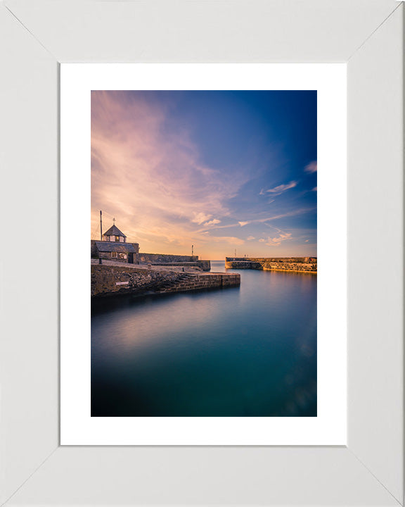 Charlestown St Austell Cornwall at sunset Photo Print - Canvas - Framed Photo Print - Hampshire Prints