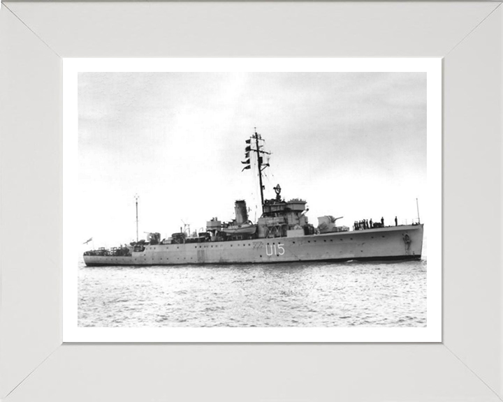 HMS Fowey U15 (L15) Royal Navy Shoreham class sloop Photo Print or Framed Print - Hampshire Prints